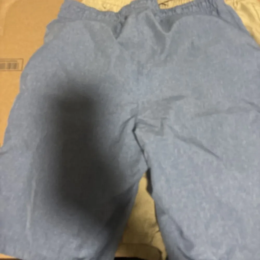 Hurley Shorts Blue And Tan 2  Elastic Waist Boys Youth Drawstring Size  Large
